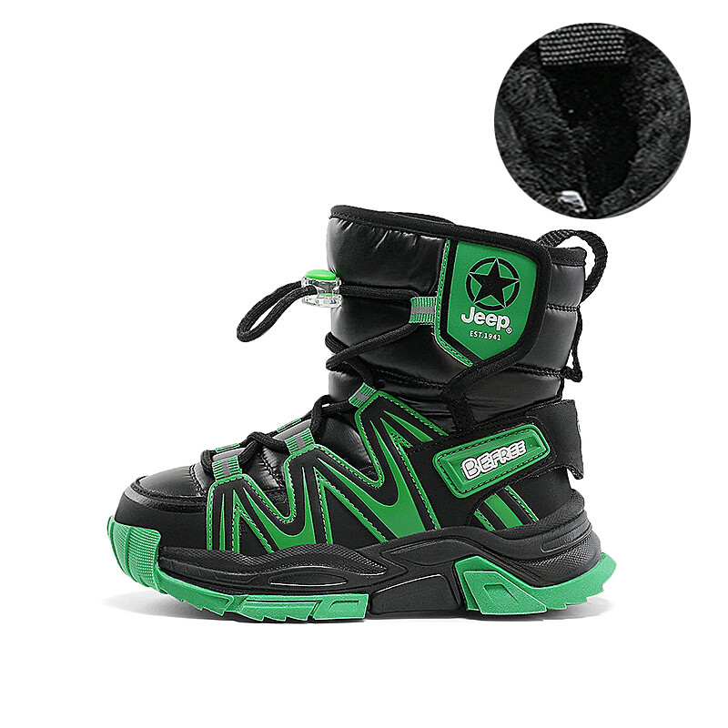 Детские ботинки Kids Green Jeep, черный/зеленый
Детские ботинки Kids Green Jeep, черный/зеленый