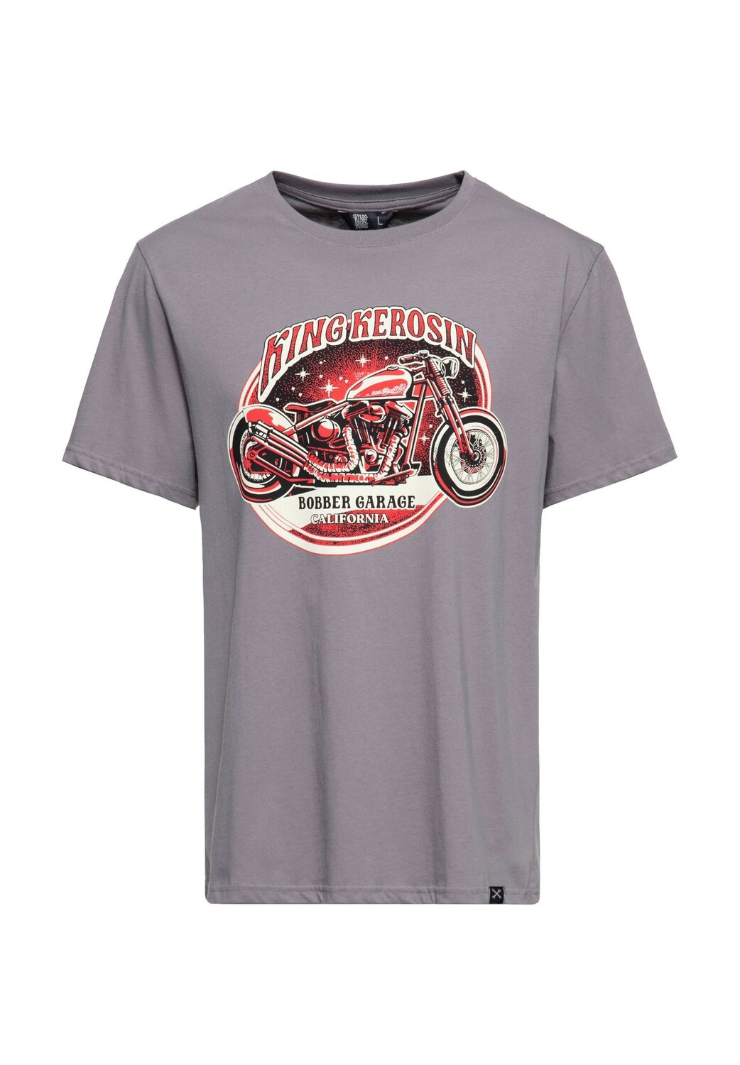 Рубашка с принтом и изображением мотоцикла Bobber Garage KING KEROSIN, серый
Рубашка с принтом и изображением мотоцикла Bobber Garage KING KEROSIN, серый