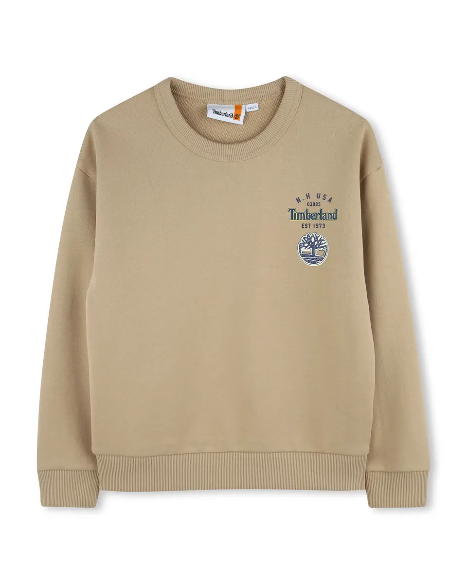 Свитшот для мальчика с длинными рукавами натурального цвета Timberland, бежевый
Свитшот для мальчика с длинными рукавами натурального цвета Timberland, бежевый