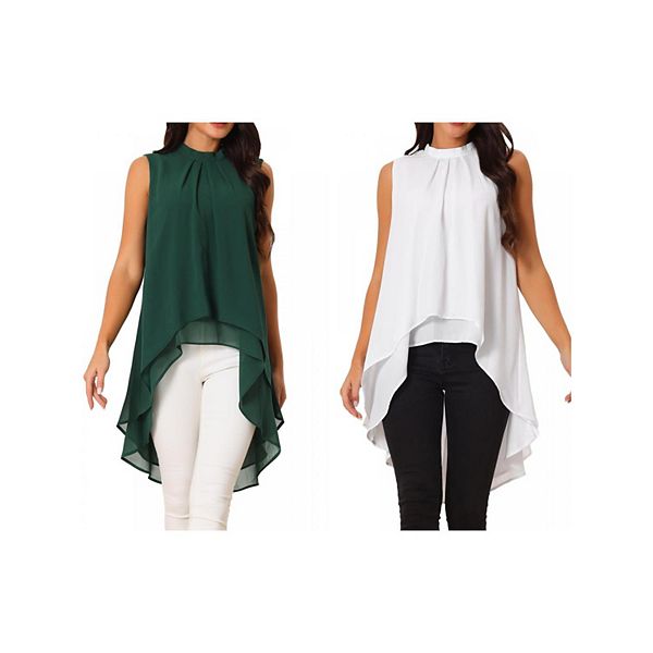 2 упаковки женских блузок с асимметричным подолом и завязкой на спине Inspire Chic, Dark Green White
2 упаковки женских блузок с асимметричным подолом и завязкой на спине Inspire Chic, Dark Green White