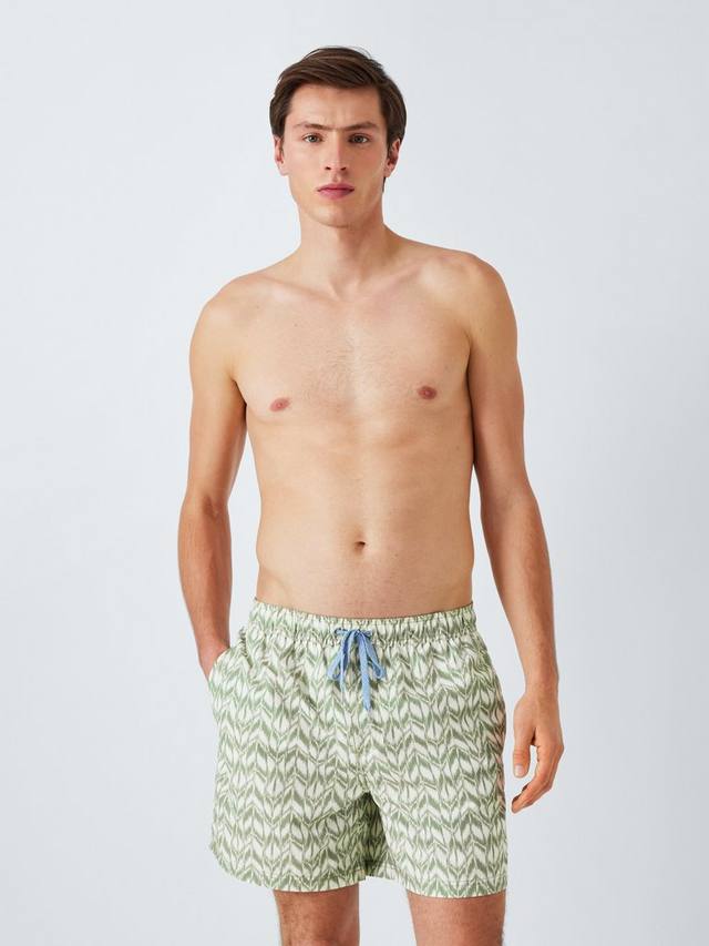 Переработанные плавательные шорты с принтом ikat John Lewis, зеленый
Переработанные плавательные шорты с принтом ikat John Lewis, зеленый