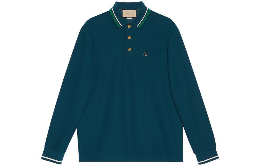 Рубашка поло мужская павлинье-зеленая Gucci, зеленый
Рубашка поло мужская павлинье-зеленая Gucci, зеленый