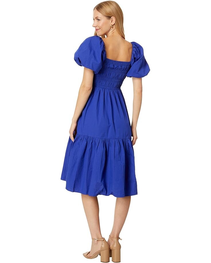 Платье Vince Camuto Smocked Puff Sleeve Flounce Midi, цвет Porcelain Blue
Платье Vince Camuto Smocked Puff Sleeve Flounce Midi, цвет Porcelain Blue