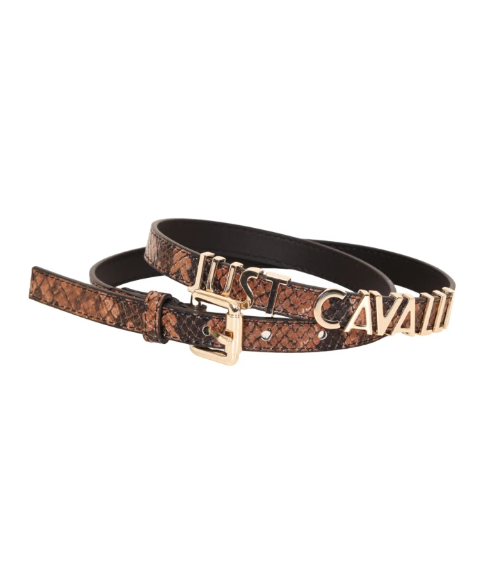 Ремень с принтом под питона Roberto Cavalli, коричневый
Ремень с принтом под питона Roberto Cavalli, коричневый
