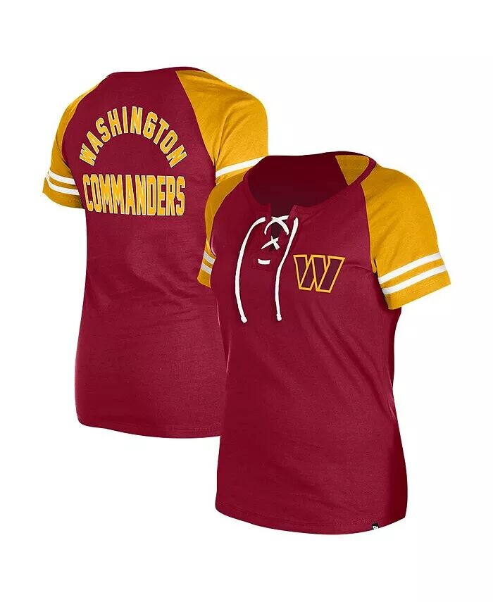 Женская футболка Washington Commanders бордового цвета со шнуровкой и рукавами реглан New Era, Красный, Женская футболка Washington Commanders бордового цвета со шнуровкой и рукавами реглан New Era
Женская футболка Washington Commanders бордового цвета со шнуровкой и рукавами реглан New Era, Красный, Женская футболка Washington Commanders бордового цвета со шнуровкой и рукавами реглан New Era