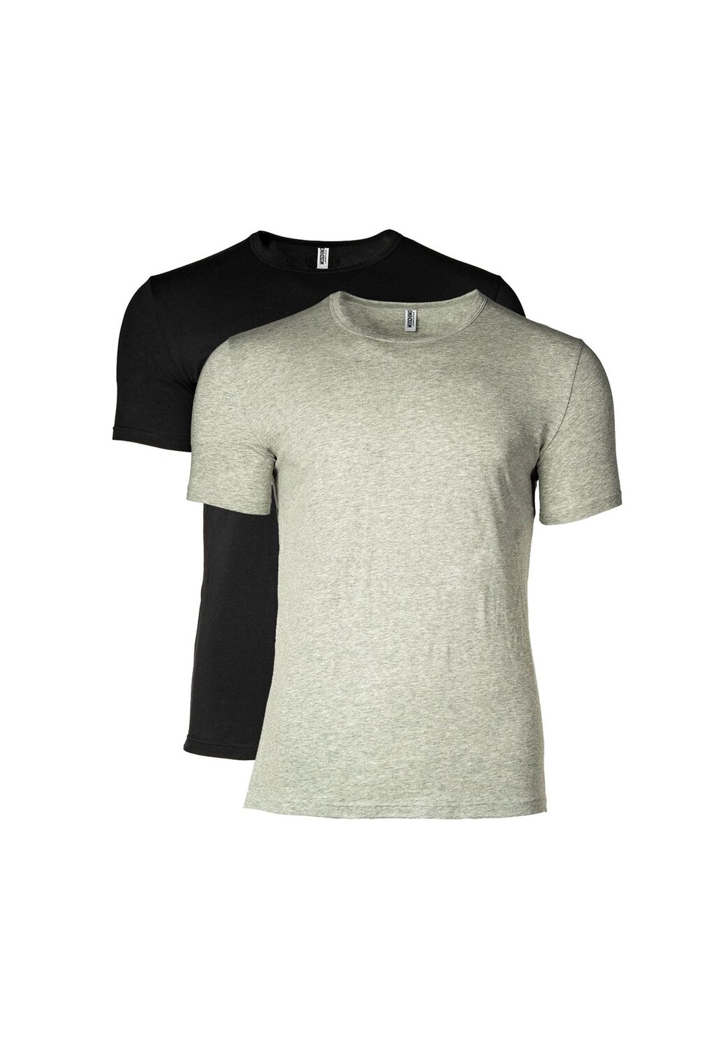 Мужские футболки, комплект из 2 шт: круглый вырез, круглый вырез, хлопок-эластичный, однотонный MOSCHINO, цвет Grau/schwarz
Мужские футболки, комплект из 2 шт: круглый вырез, круглый вырез, хлопок-эластичный, однотонный MOSCHINO, цвет Grau/schwarz