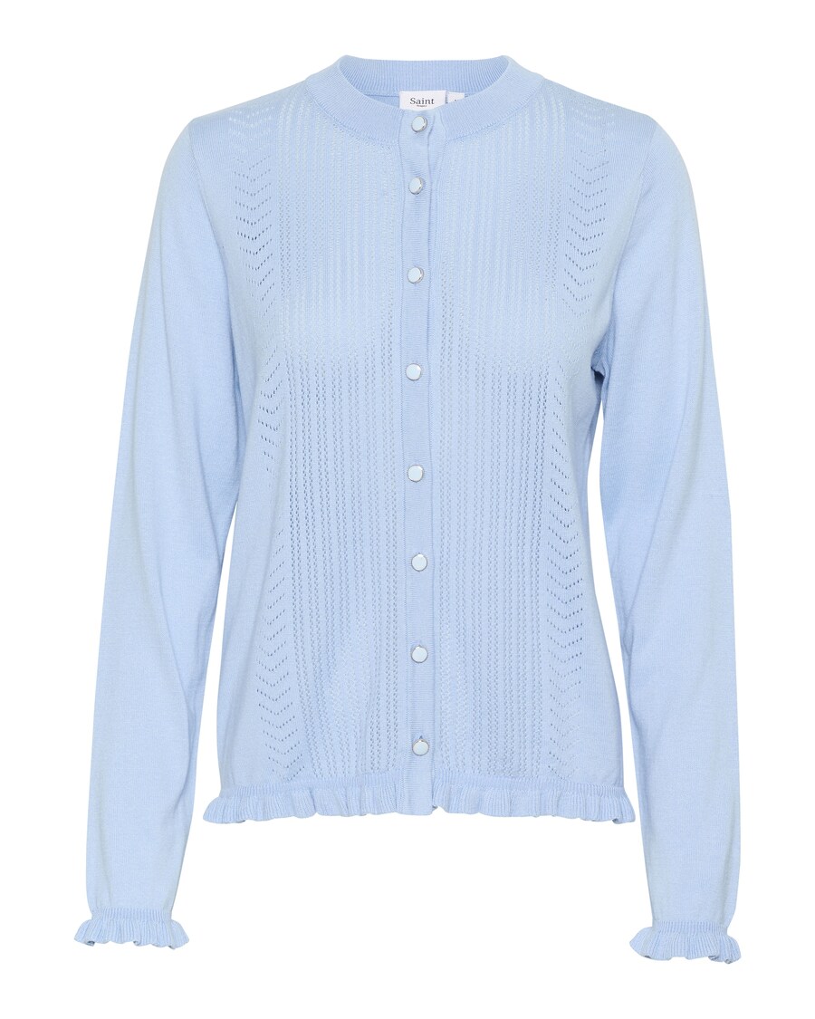 Вязаный кардиган SAINT TROPEZ Ilona, небесно-голубой
Вязаный кардиган SAINT TROPEZ Ilona, небесно-голубой