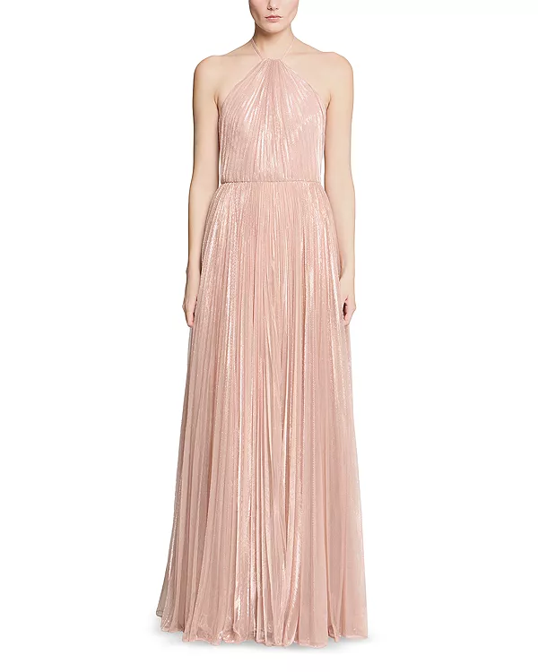 Платье Марисоль с металлизированной нитью Halston, розовый
Платье Марисоль с металлизированной нитью Halston, розовый