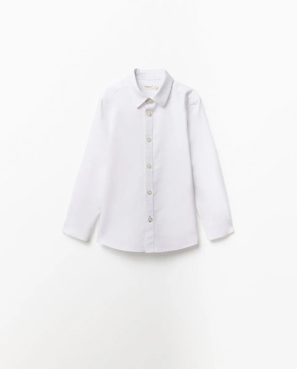 Гладкая рубашка оксфорд Sfera, белый
Гладкая рубашка оксфорд Sfera, белый