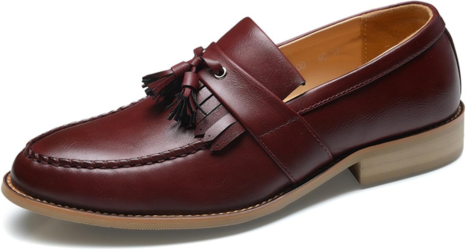 Мужские классические туфли-лоферы, удобные слипоны, модные кожаные пенни-лоферы с кисточкой, деловая повседневная обувь Abborora, красный
Мужские классические туфли-лоферы, удобные слипоны, модные кожаные пенни-лоферы с кисточкой, деловая повседневная обувь Abborora, красный