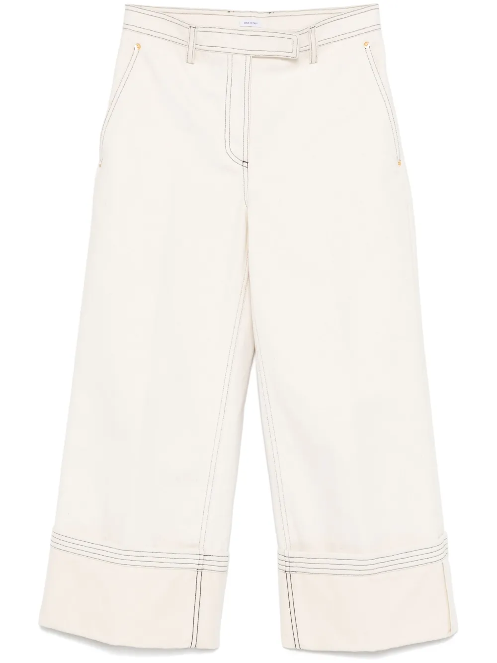 Джинсы широкого кроя с поясом THOM BROWNE, нейтральный
Джинсы широкого кроя с поясом THOM BROWNE, нейтральный