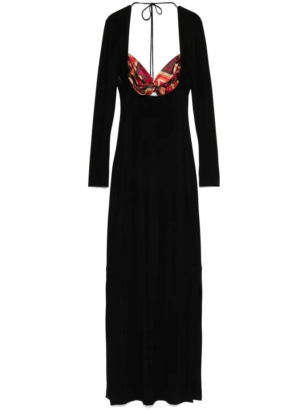 Платье макси с шарфом Marine Serre, черный
Платье макси с шарфом Marine Serre, черный
