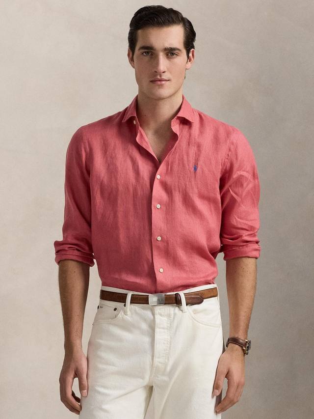Поло из льна с логотипом Slim Fit Ralph Lauren, Adirondack Berry
Поло из льна с логотипом Slim Fit Ralph Lauren, Adirondack Berry