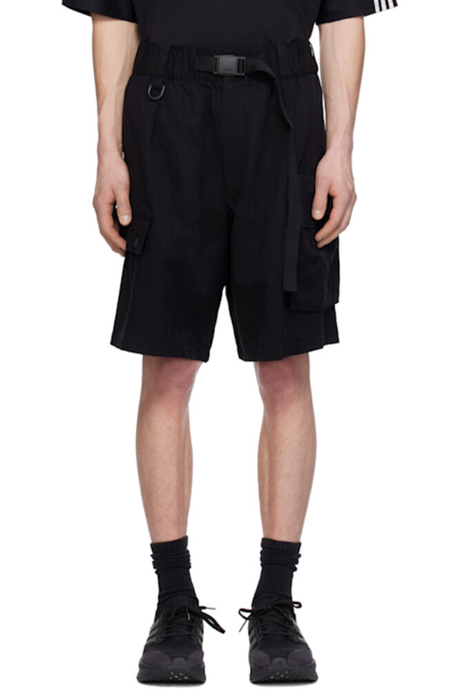 Черные шорты-карго из твила Y-3
Черные шорты-карго из твила Y-3