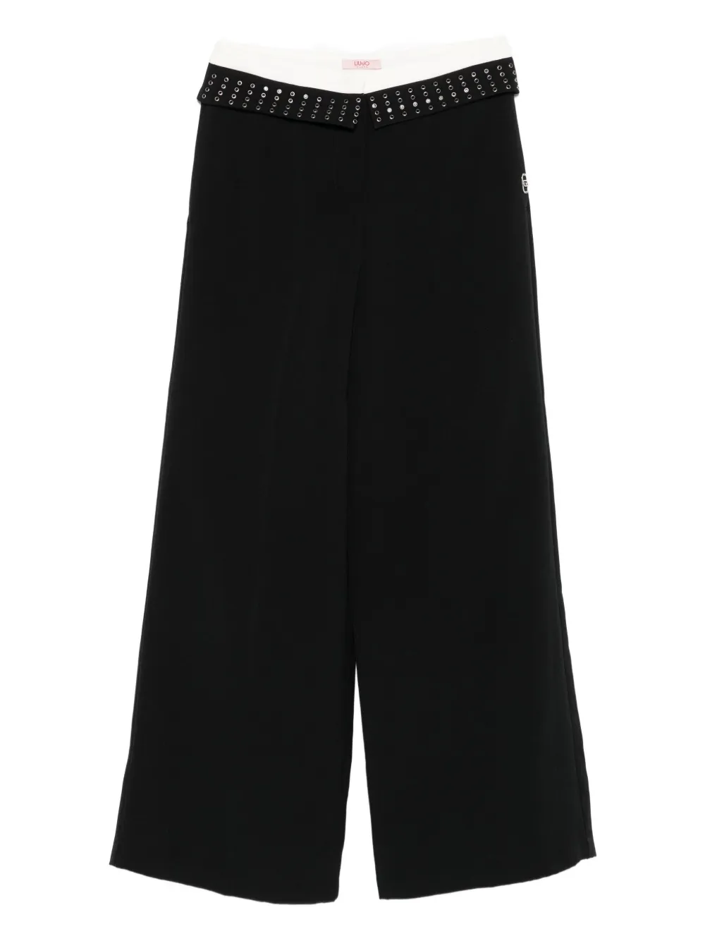 Брюки свободного кроя с отделкой люверсами LIU JO, черный
Брюки свободного кроя с отделкой люверсами LIU JO, черный