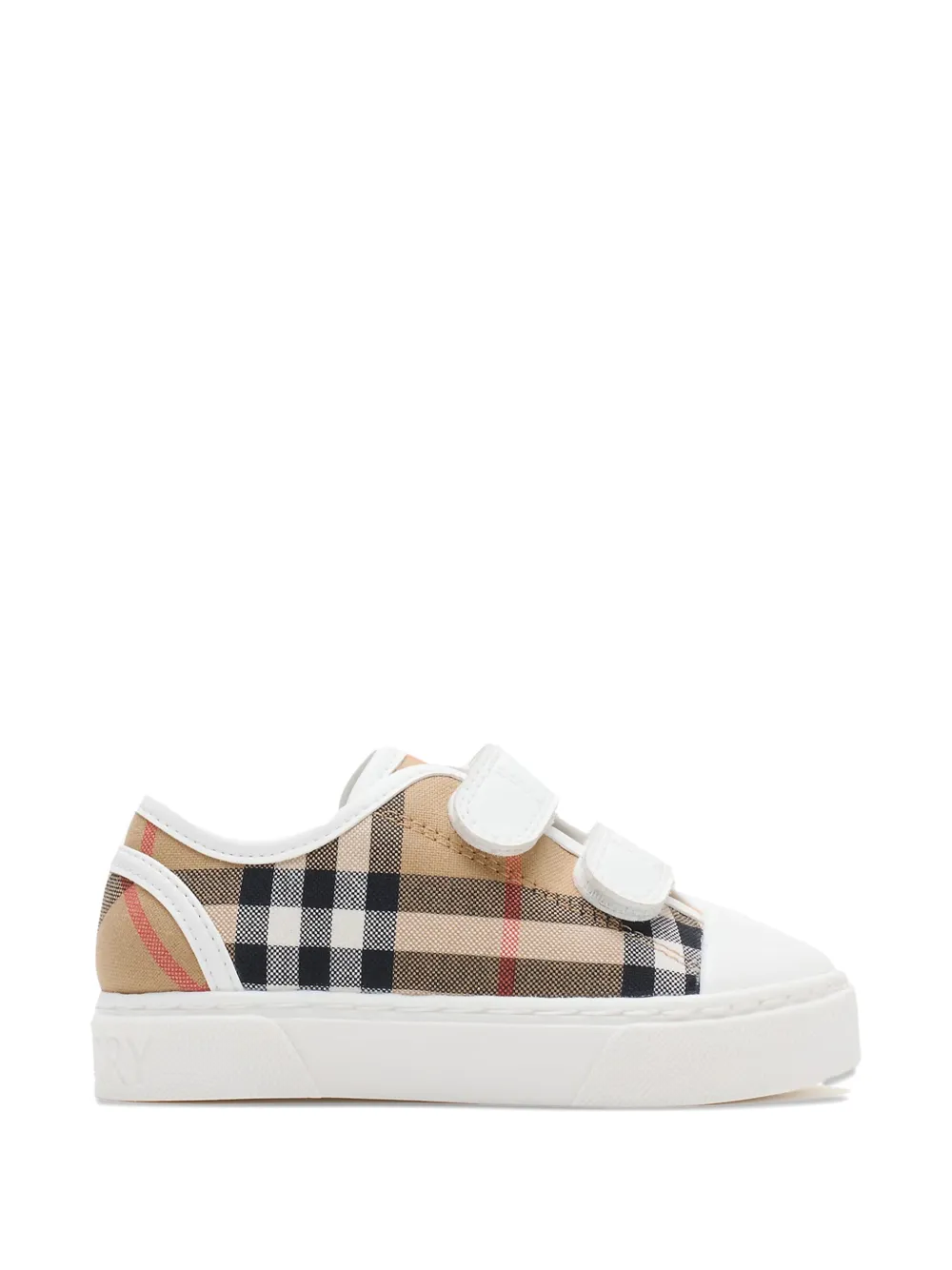 Кроссовки с ремешком в клетку Burberry Kids, бежевый
Кроссовки с ремешком в клетку Burberry Kids, бежевый