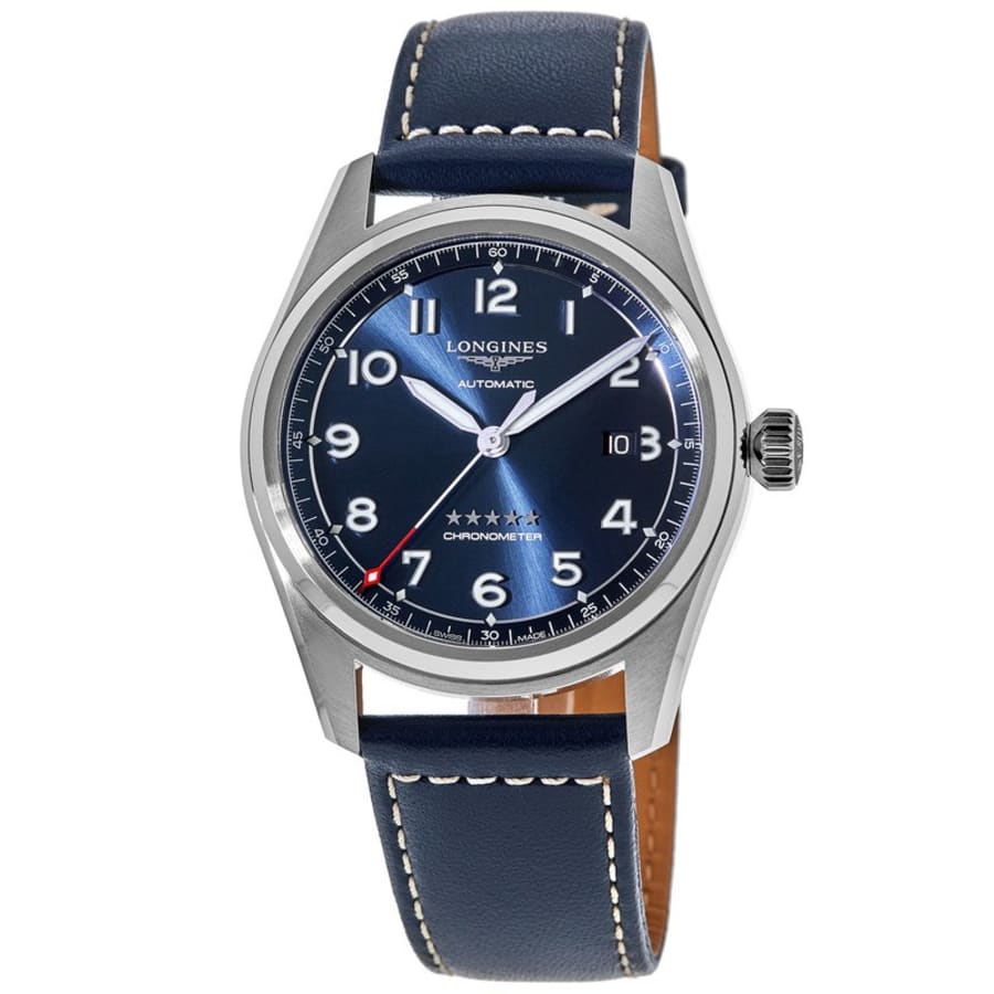 Мужские часы Longines Spirit с синим циферблатом и кожаным ремешком L3.811.4.93.0
Мужские часы Longines Spirit с синим циферблатом и кожаным ремешком L3.811.4.93.0