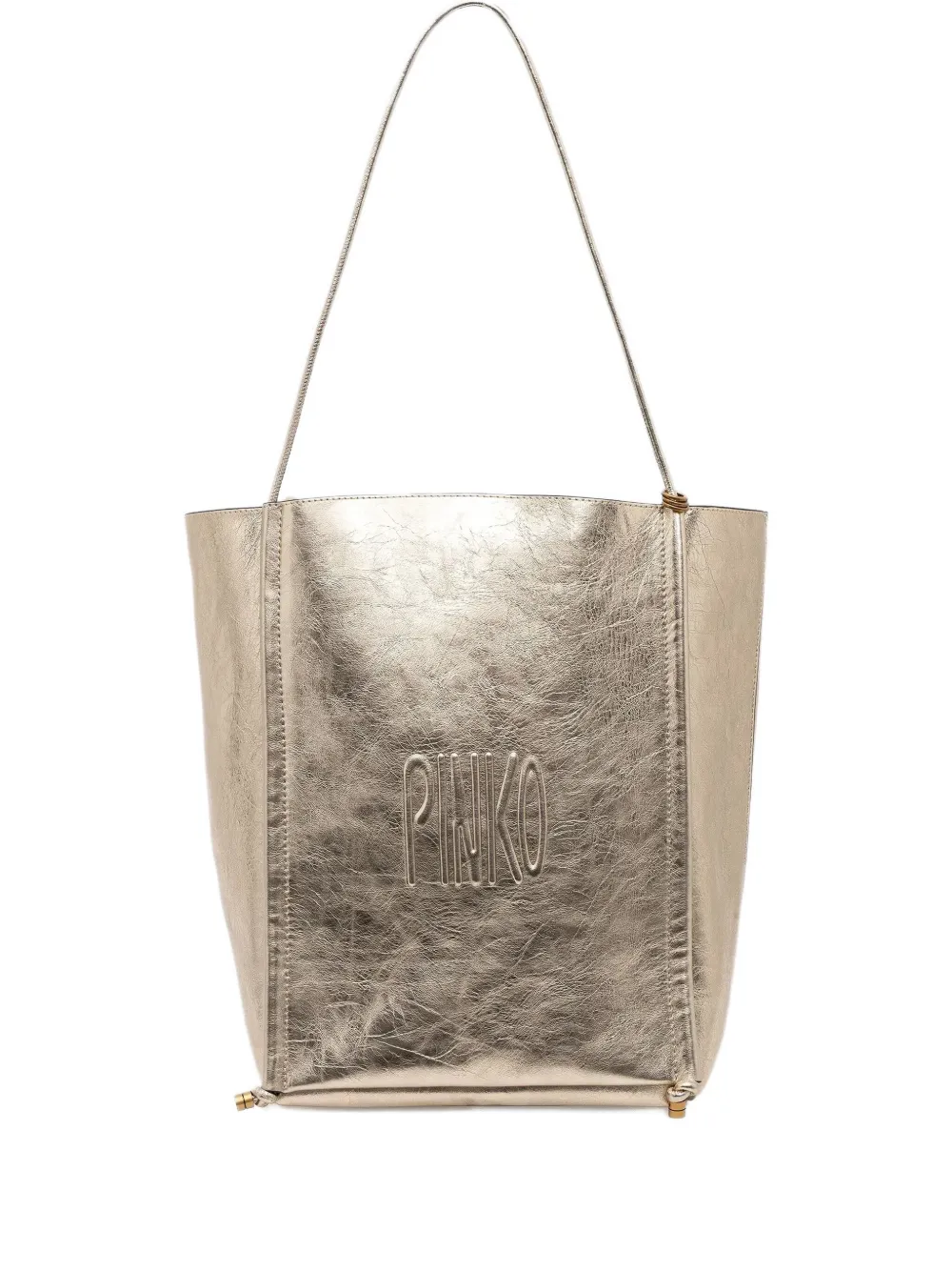 Сумка-тоут среднего размера с эффектом металлик PINKO, золотой
Сумка-тоут среднего размера с эффектом металлик PINKO, золотой