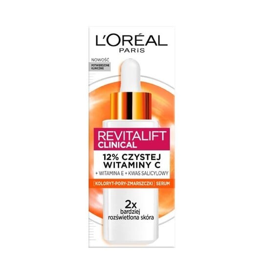 Осветляющая сыворотка для лица с 12% чистого витамина С, 30 мл L'Oreal Paris, Revitalift Clinical, L’oreal
Осветляющая сыворотка для лица с 12% чистого витамина С, 30 мл L'Oreal Paris, Revitalift Clinical, L’oreal