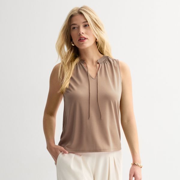 Женский топ без рукавов с завязками спереди и вырезом-замочной скважиной Nine West, цвет goat
Женский топ без рукавов с завязками спереди и вырезом-замочной скважиной Nine West, цвет goat