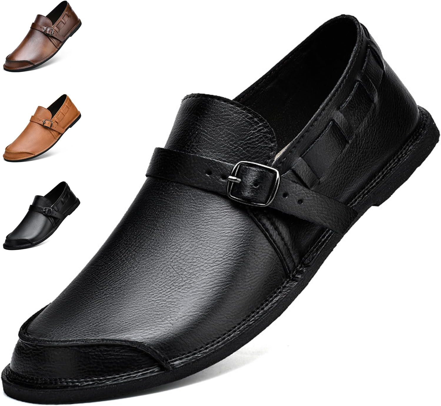Мужские повседневные слипоны-лоферы из натуральной кожи с пряжкой-монах, удобные, классические, ручной работы, с круглым носком и широким мысом, оксфорды для ходьбы, модная обувь и делового стиля Pucepen, черный
Мужские повседневные слипоны-лоферы из натуральной кожи с пряжкой-монах, удобные, классические, ручной работы, с круглым носком и широким мысом, оксфорды для ходьбы, модная обувь и делового стиля Pucepen, черный
