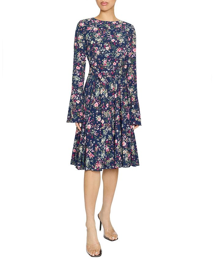 RONI Платье с длинным рукавом в облегающем силуэте и расклешенной юбкой из эластичной ткани с цветочным принтом Santorelli, синий
RONI Платье с длинным рукавом в облегающем силуэте и расклешенной юбкой из эластичной ткани с цветочным принтом Santorelli, синий