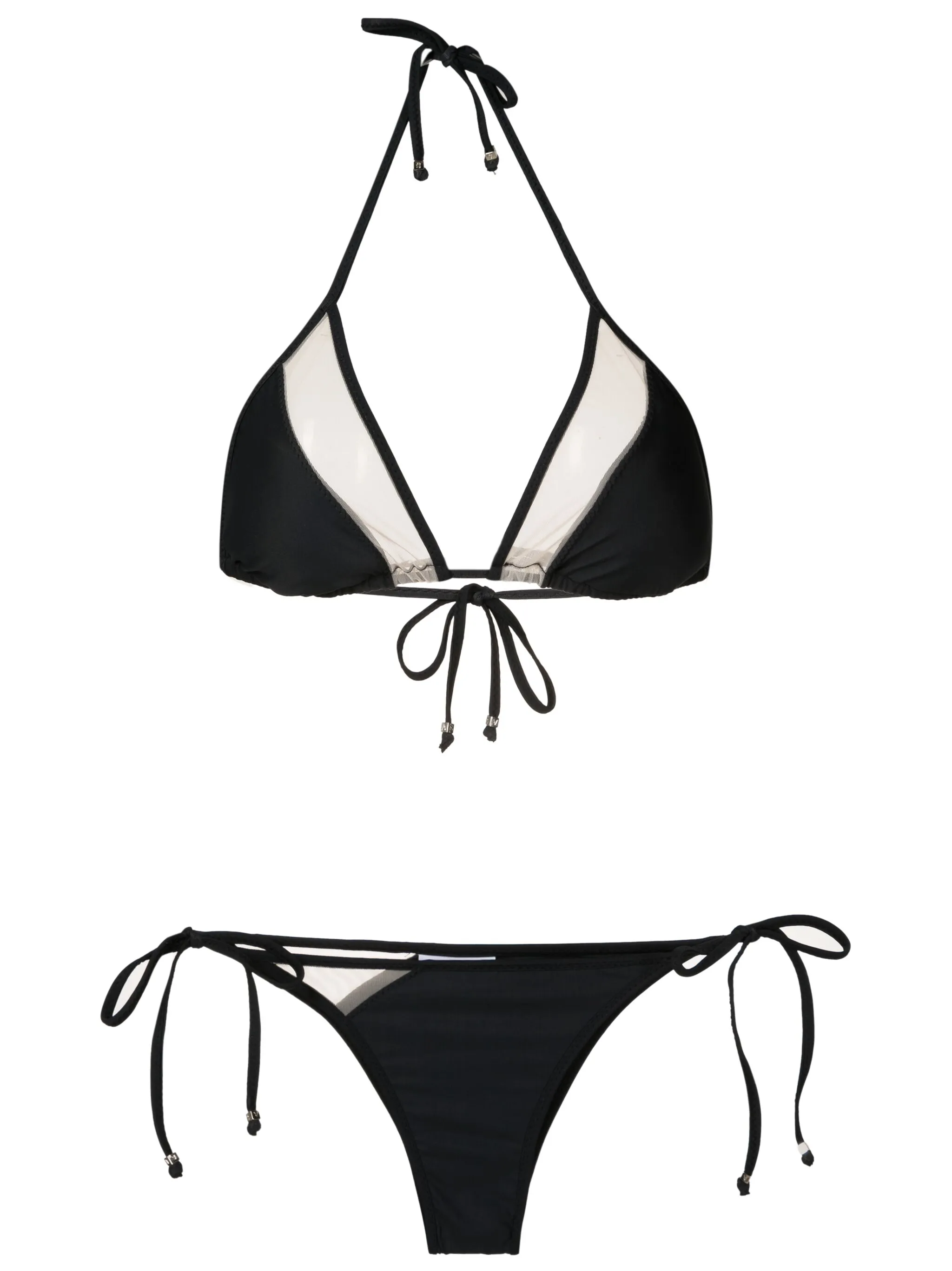 Треугольное бикини с прозрачными вставками Amir Slama, черный
Треугольное бикини с прозрачными вставками Amir Slama, черный
