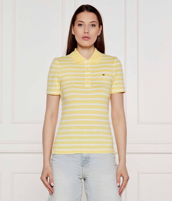 Рубашка поло Slim fit Tommy Hilfiger, желтый 
Рубашка поло Slim fit Tommy Hilfiger, желтый