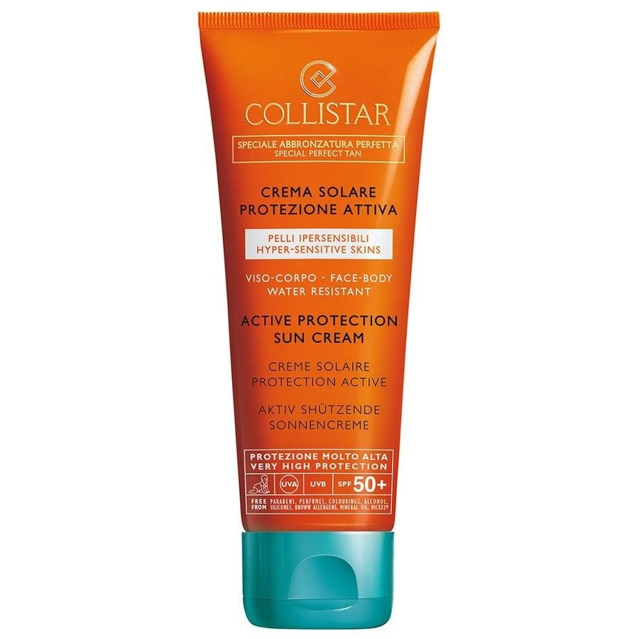 Солнцезащитный крем sun care active protection sun cream face & body lsf 50+ Collistar, объем 100 мл
Солнцезащитный крем sun care active protection sun cream face & body lsf 50+ Collistar, объем 100 мл
