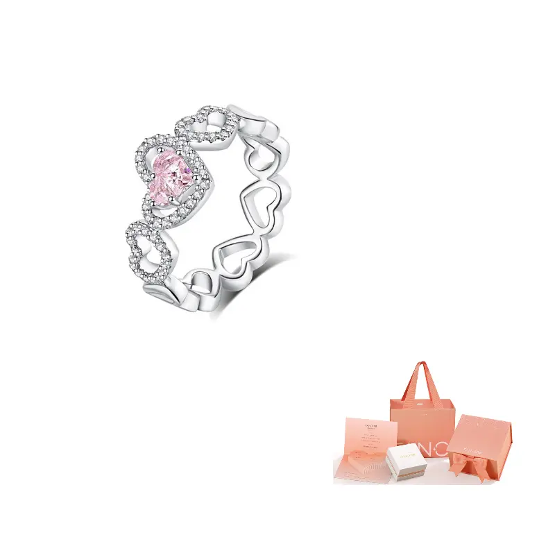 FANCI Кольцо из серебра S925 с инкрустацией розовым камнем Women's
FANCI Кольцо из серебра S925 с инкрустацией розовым камнем Women's