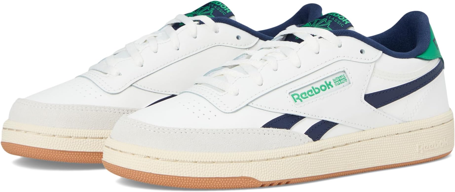 Кроссовки Reebok Kids Club C Revenge, Chalk/Classic Green/Vector Navy
Кроссовки Reebok Kids Club C Revenge, Chalk/Classic Green/Vector Navy