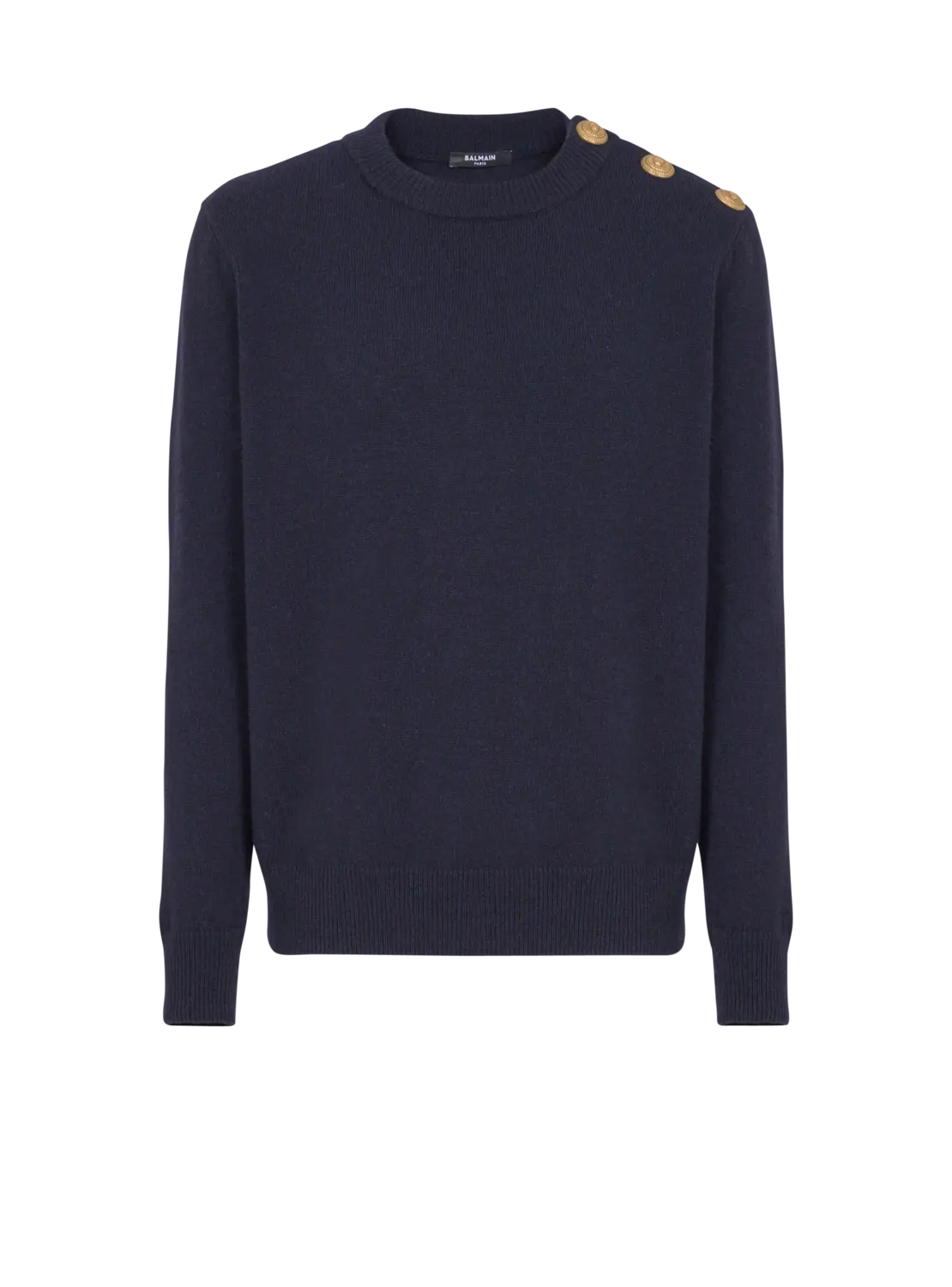 Джемпер из эко-кашемира Balmain, темно-синий
Джемпер из эко-кашемира Balmain, темно-синий
