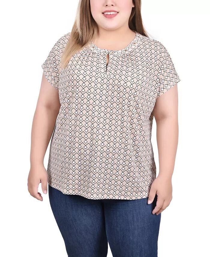 Топ больших размеров с удлиненными рукавами и люверсами NY Collection, мультиколор
Топ больших размеров с удлиненными рукавами и люверсами NY Collection, мультиколор