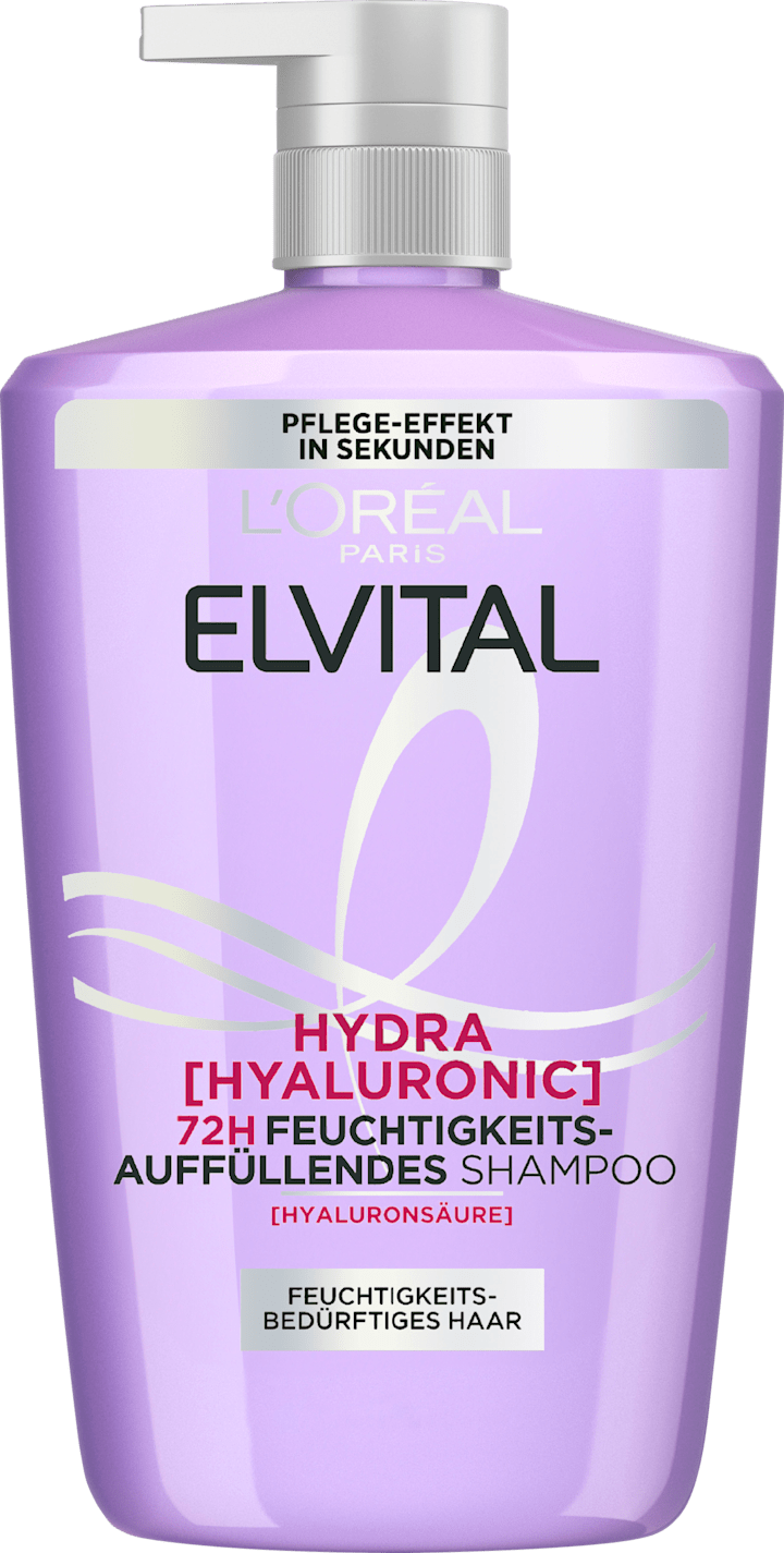 Шампунь L'ORÉAL PARiS ELVITAL Shampoo Hydra Hyaluronic, feuchtigkeitsspendend, 1.000 ml
Шампунь L'ORÉAL PARiS ELVITAL Shampoo Hydra Hyaluronic, feuchtigkeitsspendend, 1.000 ml