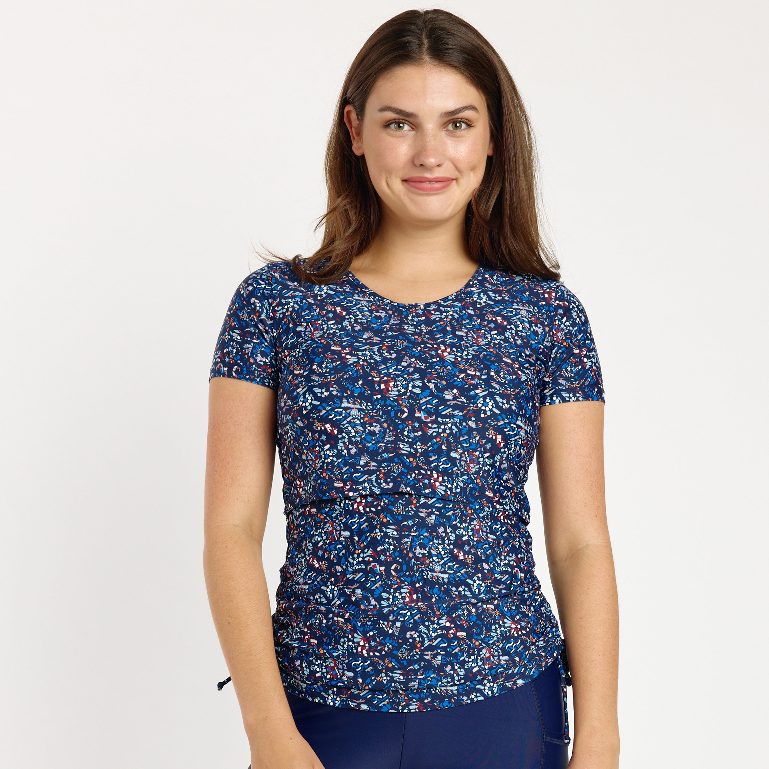 Женский купальник Nina с коротким рукавом для кормления и беременных Calypsa, цвет navy mosaic
Женский купальник Nina с коротким рукавом для кормления и беременных Calypsa, цвет navy mosaic