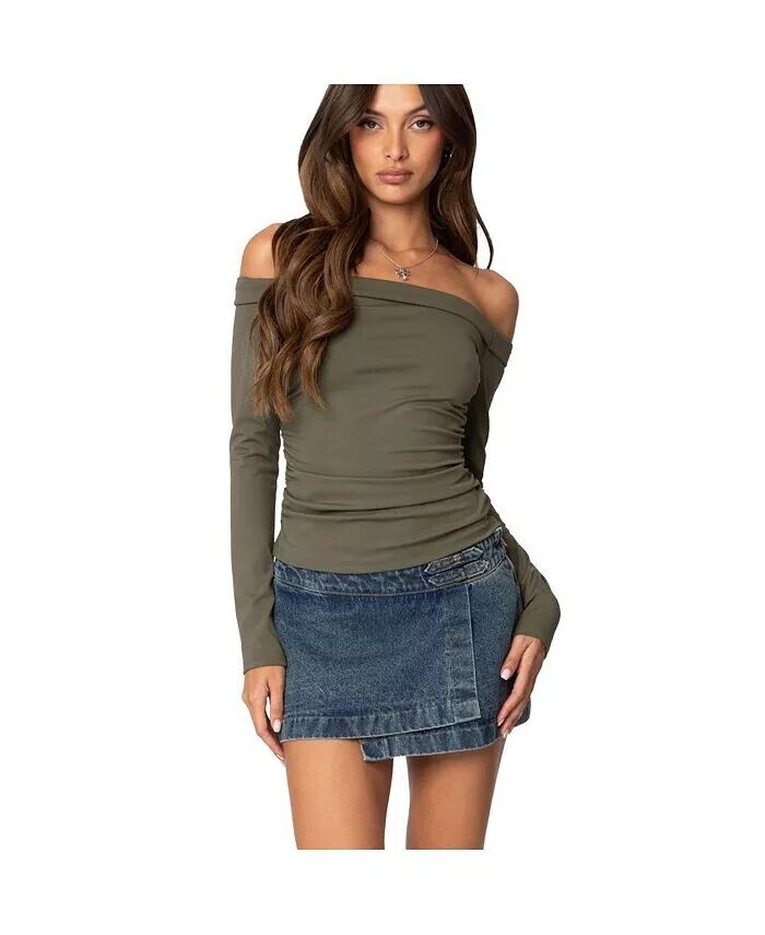 Женский топ с открытыми плечами Celly Edikted, зеленый
Женский топ с открытыми плечами Celly Edikted, зеленый