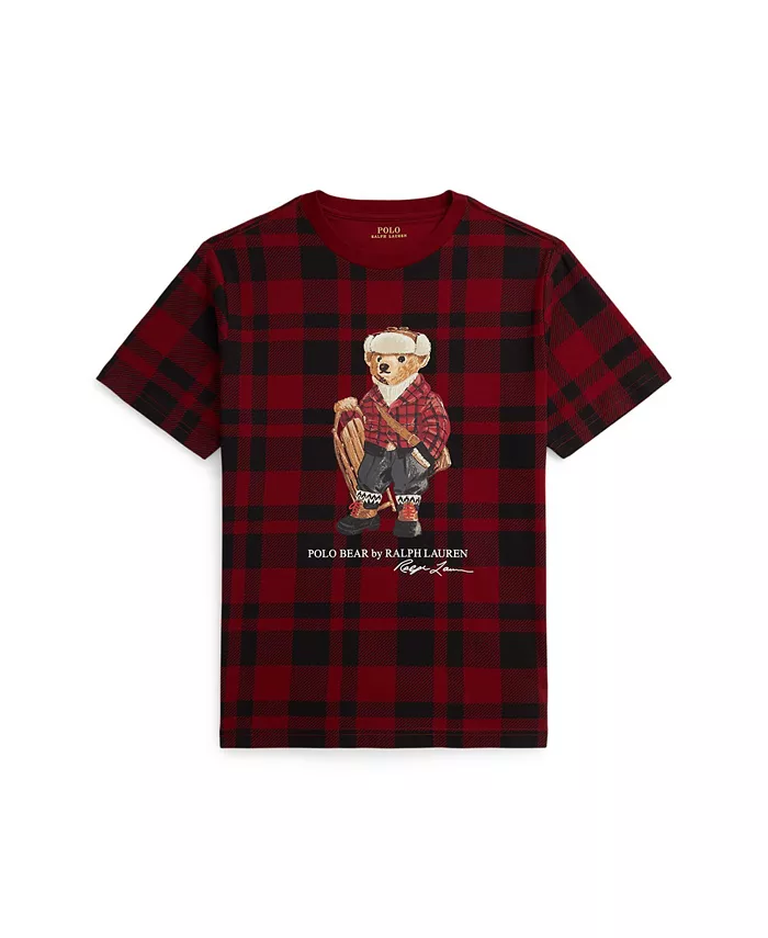 Мальчиковая футболка Polo Bear в клетку из хлопка, размеры 8-20 Polo Ralph Lauren, красный
Мальчиковая футболка Polo Bear в клетку из хлопка, размеры 8-20 Polo Ralph Lauren, красный