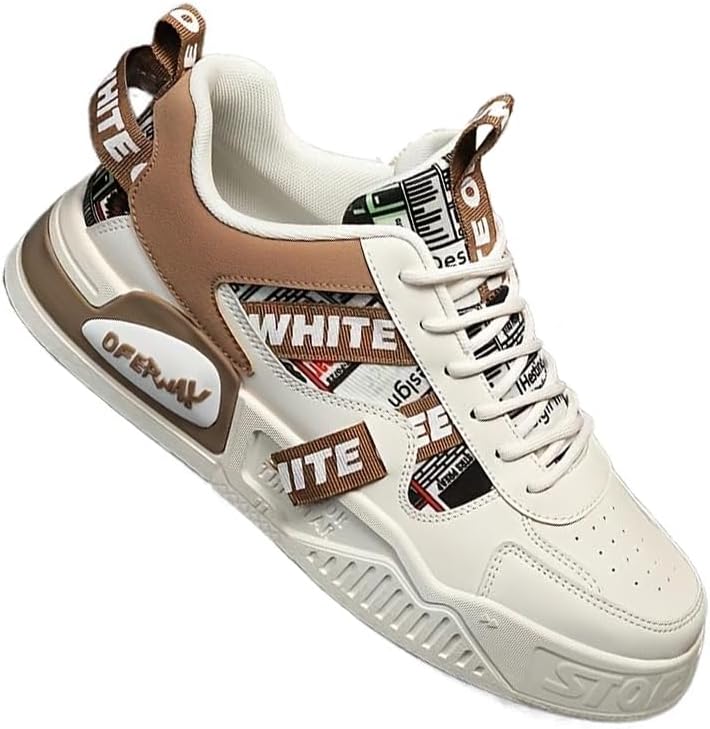 Стильные мужские кеды на платформе с буквенным узором - противоскользящие, дышащие, удобные для прогулок на улице, пробежек, путешествий в любое время года с хорошим сцеплением и поддержкой Fmshi
Стильные мужские кеды на платформе с буквенным узором - противоскользящие, дышащие, удобные для прогулок на улице, пробежек, путешествий в любое время года с хорошим сцеплением и поддержкой Fmshi