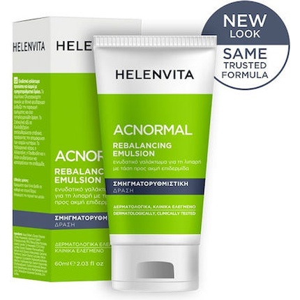 Acnormal Rebalancing Emulsion - увлажняющий крем для кожи, склонной к акне, 60 мл Helenvita
Acnormal Rebalancing Emulsion - увлажняющий крем для кожи, склонной к акне, 60 мл Helenvita