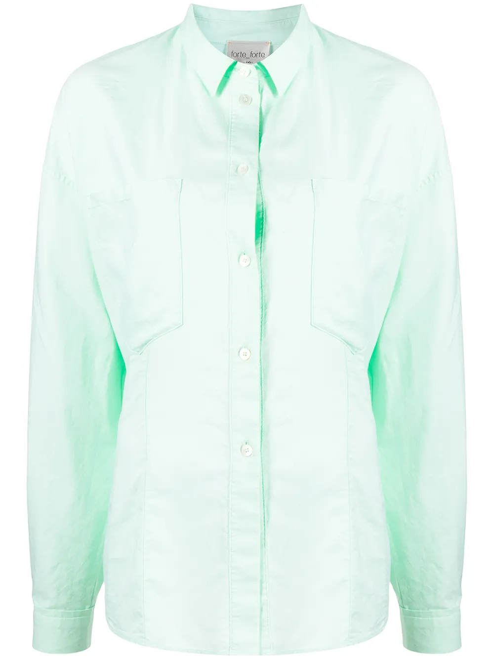 Рубашка с нагрудными карманами Forte Forte, зеленый
Рубашка с нагрудными карманами Forte Forte, зеленый