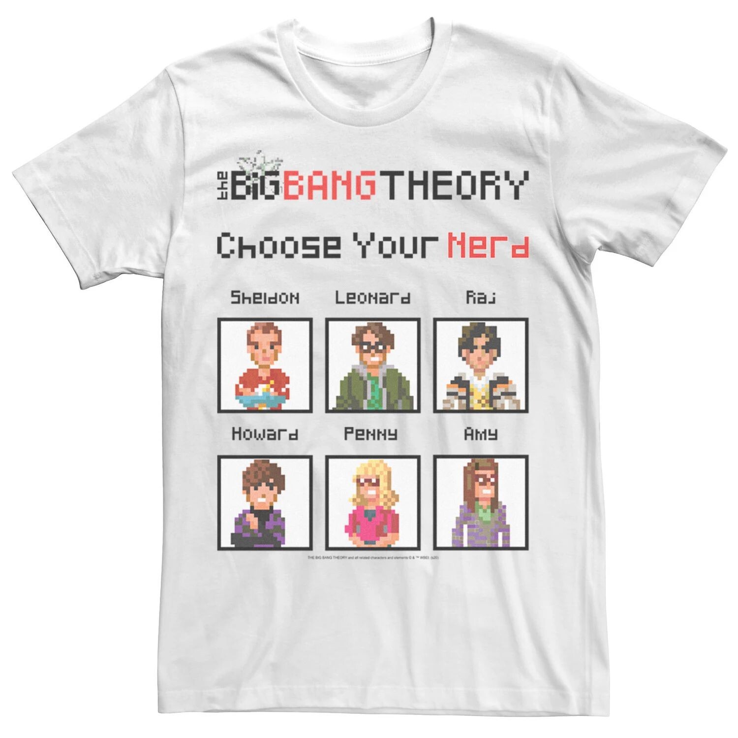 Мужская футболка «Теория большого взрыва»: выбери свою футболку Nerd Game Licensed Character
Мужская футболка «Теория большого взрыва»: выбери свою футболку Nerd Game Licensed Character