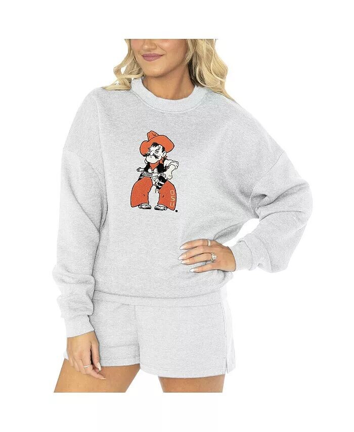 Женский комплект для сна Ash Oklahoma State Cowboys Team Effort с капюшоном и шортами Gameday Couture
Женский комплект для сна Ash Oklahoma State Cowboys Team Effort с капюшоном и шортами Gameday Couture