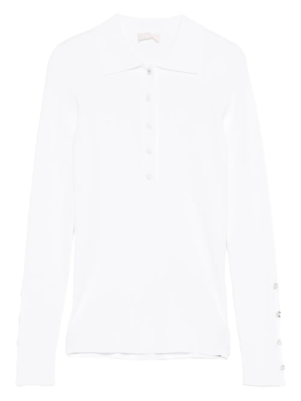 Поло с длинными рукавами на пуговицах Liu Jo, белый
Поло с длинными рукавами на пуговицах Liu Jo, белый