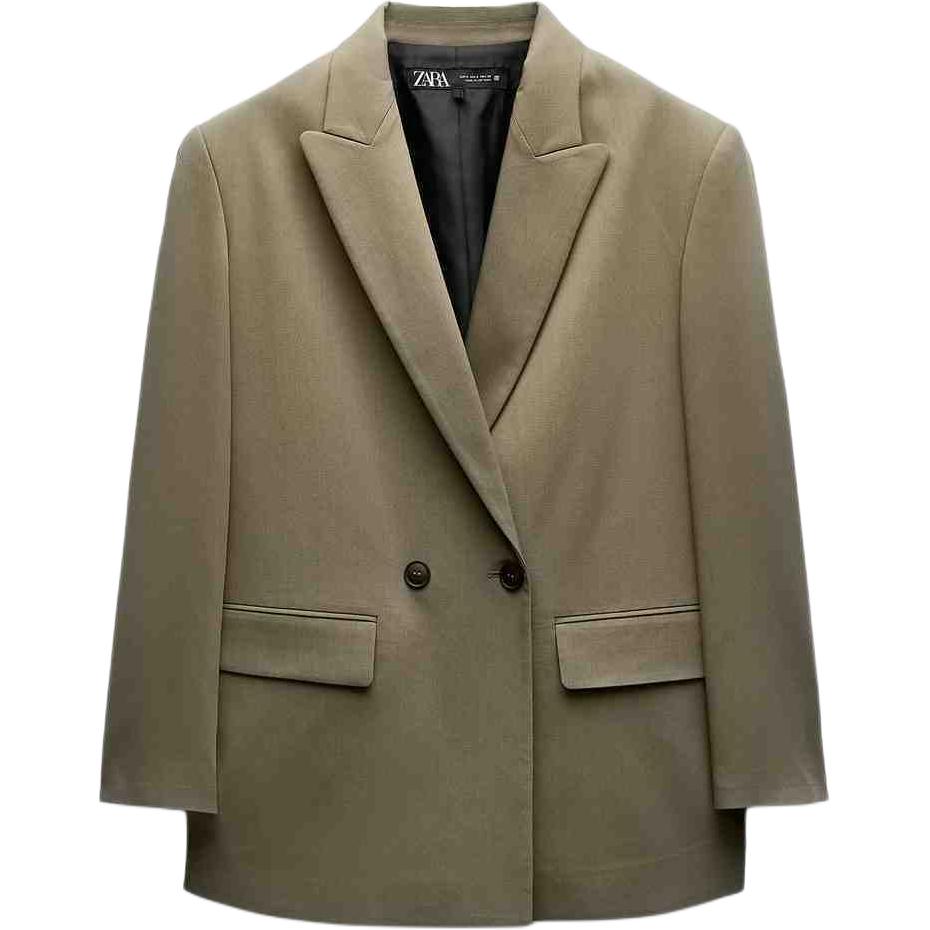 Женский деловой костюм ZARA, серый с принтом зебры
Женский деловой костюм ZARA, серый с принтом зебры