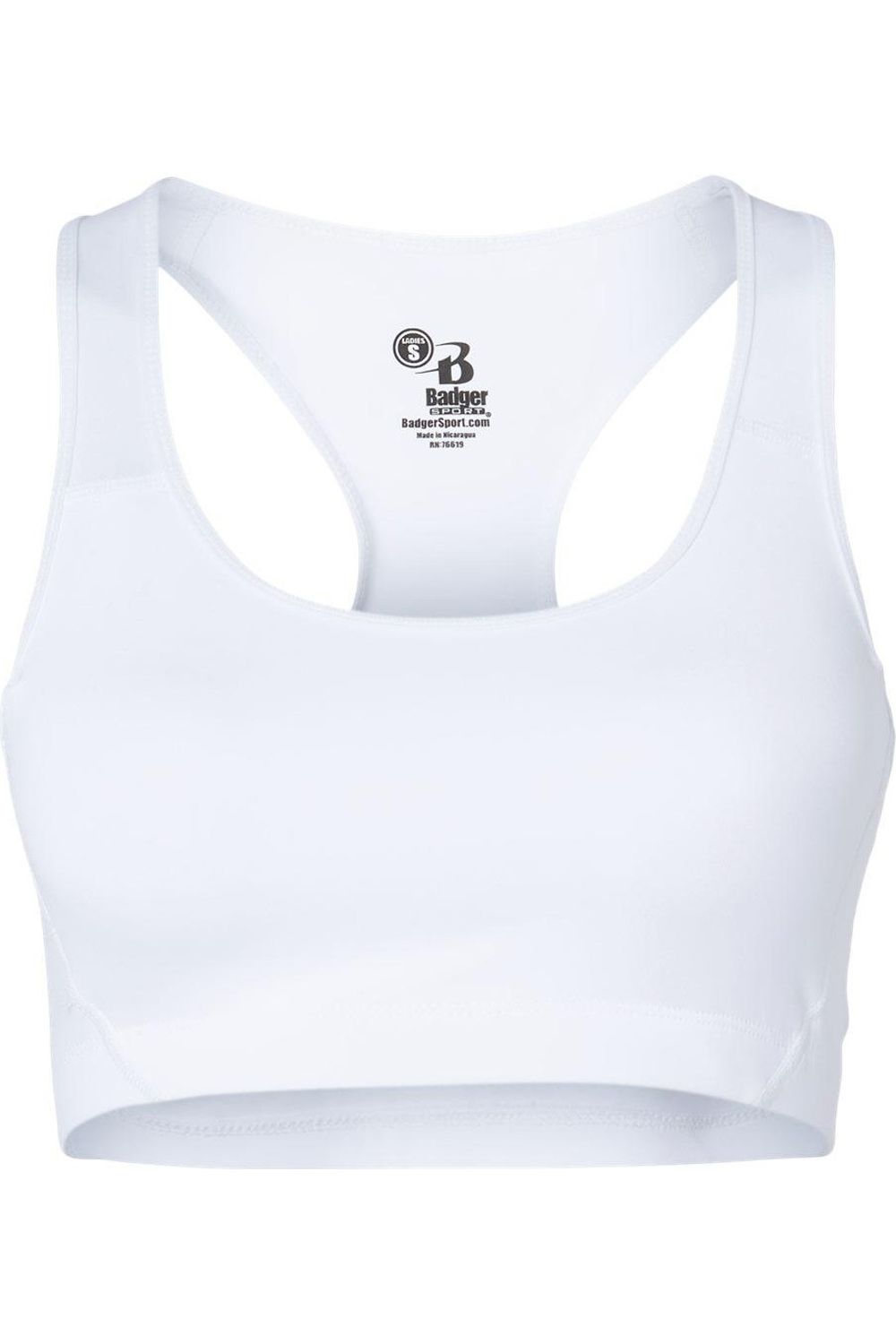 Badger Женский B-Sport Бра-топ, белый 
Badger Женский B-Sport Бра-топ, белый