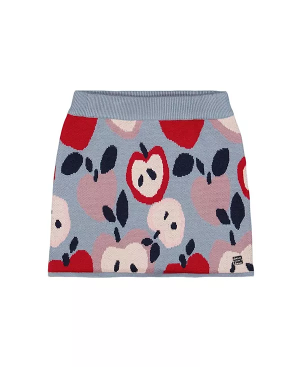 Вязаная юбка для девочек с жаккардовым узором в виде яблочных сердечек - для маленькой девочки. Deux Par Deux, синий
Вязаная юбка для девочек с жаккардовым узором в виде яблочных сердечек - для маленькой девочки. Deux Par Deux, синий