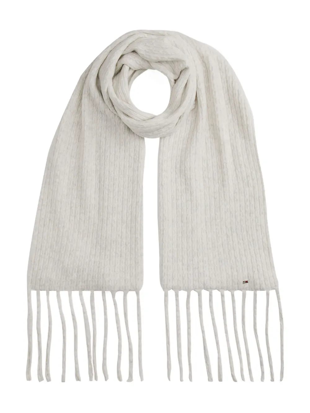 Шарф с бахромой и логотипом Tommy Hilfiger, белый
Шарф с бахромой и логотипом Tommy Hilfiger, белый