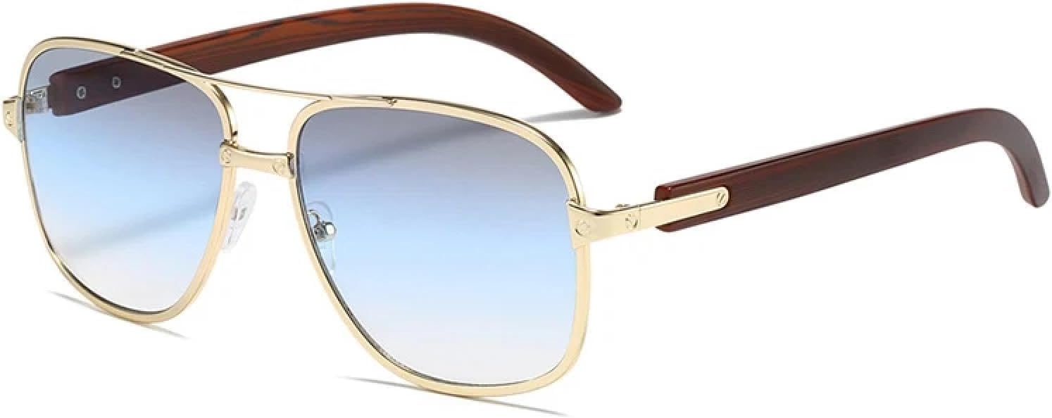 Модные солнцезащитные очки для женщин и мужчин, винтажные, с двойной перемычкой, для активного отдыха и вождения, с защитой от УФ-излучения UV400 TKKTLLT, Gold Gray Blue
Модные солнцезащитные очки для женщин и мужчин, винтажные, с двойной перемычкой, для активного отдыха и вождения, с защитой от УФ-излучения UV400 TKKTLLT, Gold Gray Blue