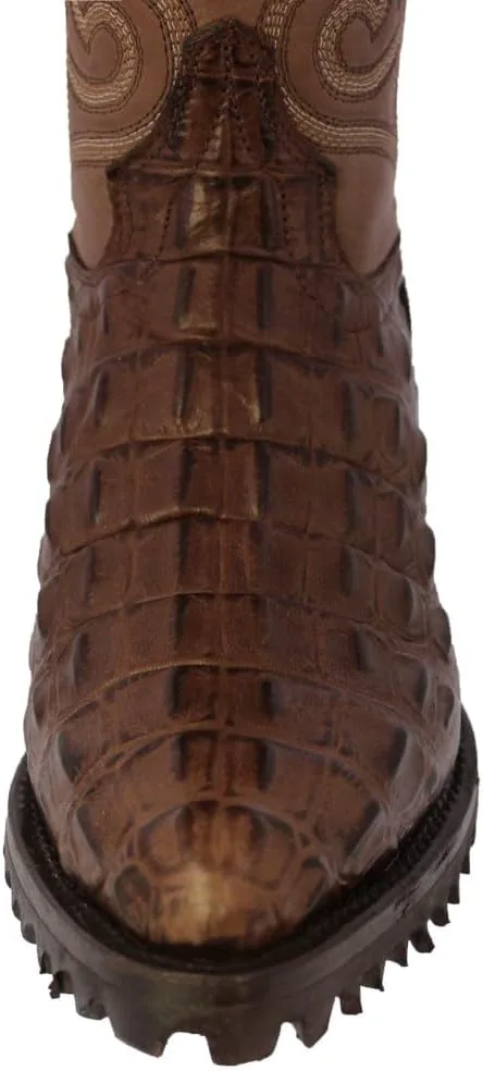 Мужские коричневые кожаные мотоциклетные ботинки Cowboy Professional с тиснением под крокодила на пятке и заостренным носком J, коричневый
Мужские коричневые кожаные мотоциклетные ботинки Cowboy Professional с тиснением под крокодила на пятке и заостренным носком J, коричневый