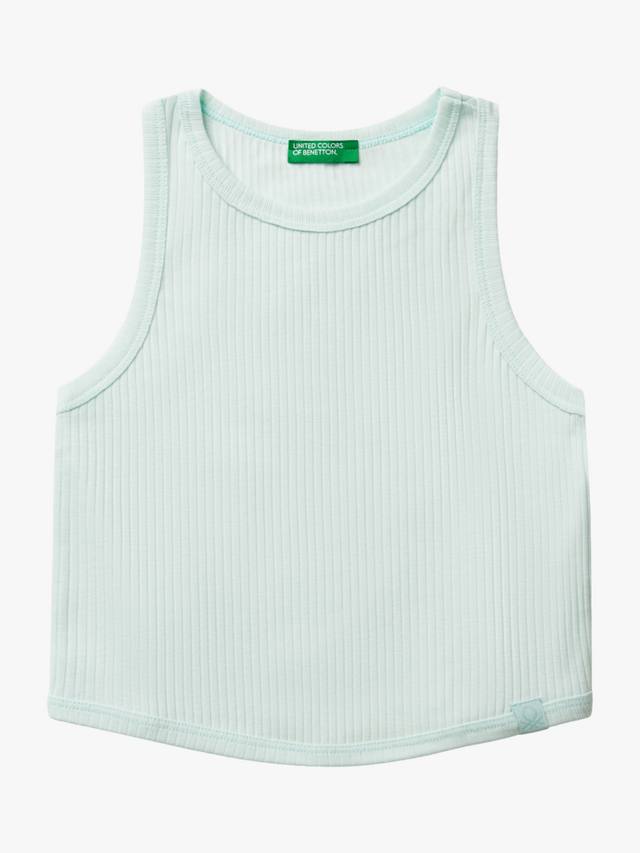 Детский майка-топ без рукавов из ребристого хлопка Benetton, Teal Green
Детский майка-топ без рукавов из ребристого хлопка Benetton, Teal Green